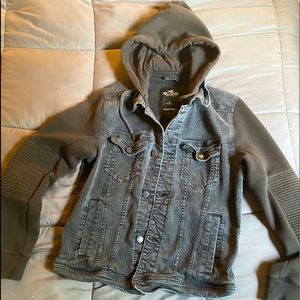 Hollister EPIC FLEX Black Denim Jean Jacket
